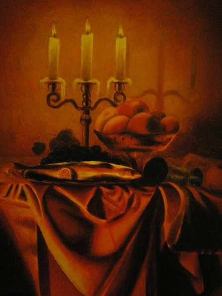 After the supper   40x60 cm. oil on canvas