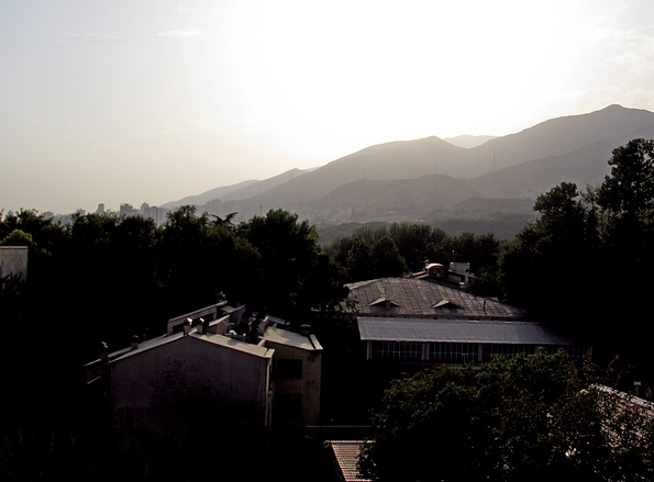 Tehran at sunset